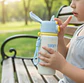 Botella Térmica Infantil Acero Inoxidable Con Bombilla Kawaii - Miniatura 2
