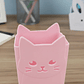 Set x 4 Portalápices Organizador Gato Kawaii 6.8x11.5cm Colores Surtidos - Miniatura 1
