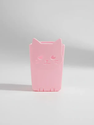 Set x 4 Portalápices Organizador Gato Kawaii 6.8x11.5cm Colores Surtidos