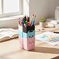 Set x 4 Portalápices Organizador Gato Kawaii 6.8x11.5cm Colores Surtidos - Miniatura 3