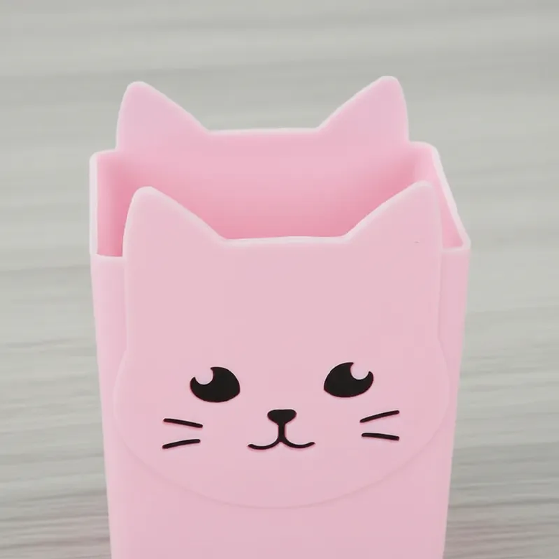 Set x4 Portalápices Organizador Gato Kawaii Colores Surtidos 10.5x15.6cm 2