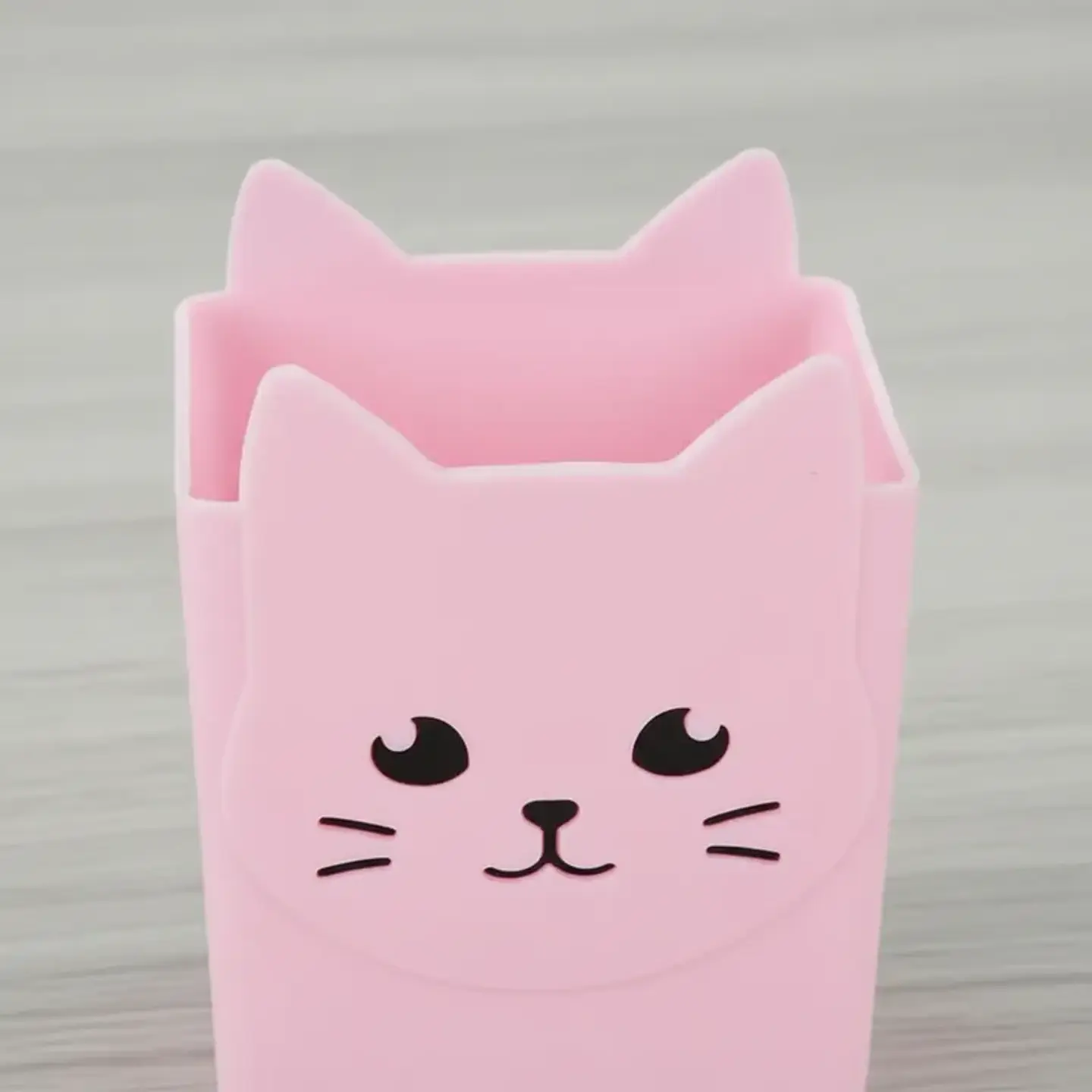 Set x4 Portalápices Organizador Gato Kawaii Colores Surtidos 10.5x15.6cm 2