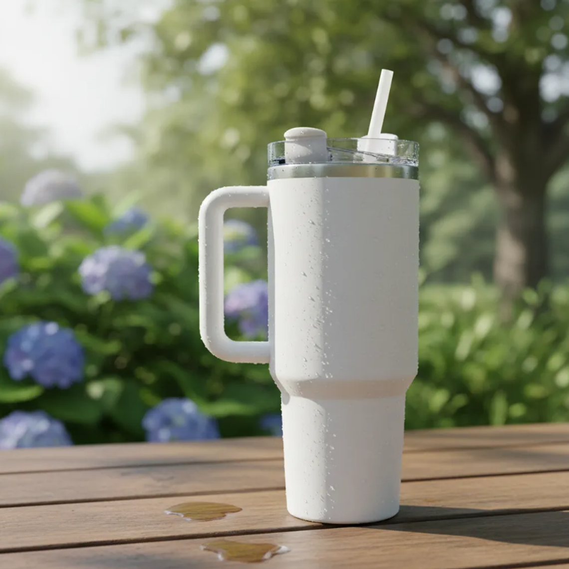 Vaso Térmico 1.2l Con Tapa, Asa Y Bombilla 5