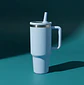 Vaso Térmico 1200ml Acero Inoxidable Con Asa Tapa Y Bombilla - Miniatura 1