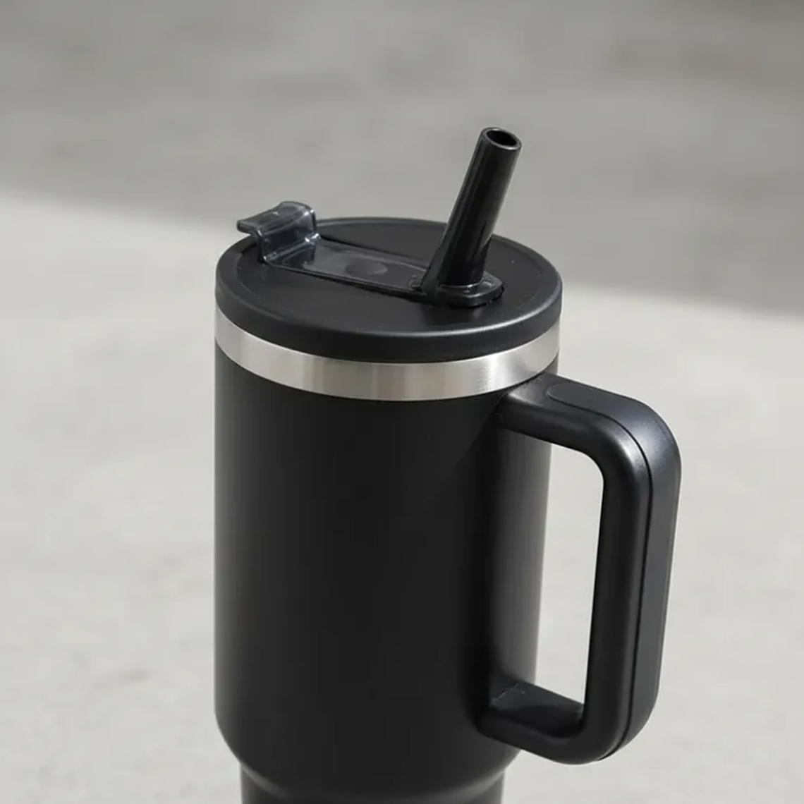 Vaso Térmico 1200ml Acero Inoxidable Con Asa Tapa Y Bombilla 2