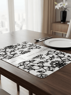 Set 6 Individuales Y 6 Posavasos 27.5x42cm