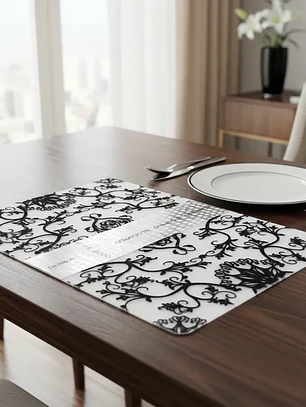 Set 6 Individuales Y 6 Posavasos 27.5x42cm