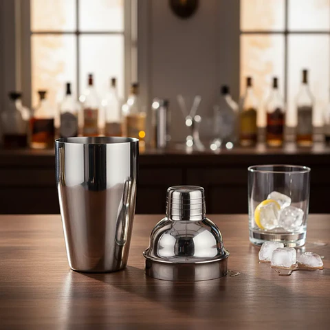 Coctelera  De Acero Inoxidable 550ml Para Tragos Bar