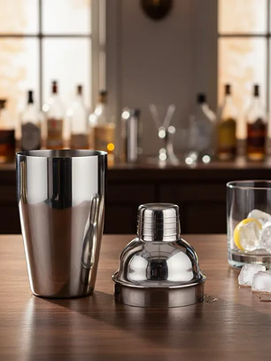 Coctelera  De Acero Inoxidable 550ml Para Tragos Bar