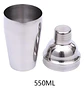 Coctelera  De Acero Inoxidable 550ml Para Tragos Bar - Miniatura 4