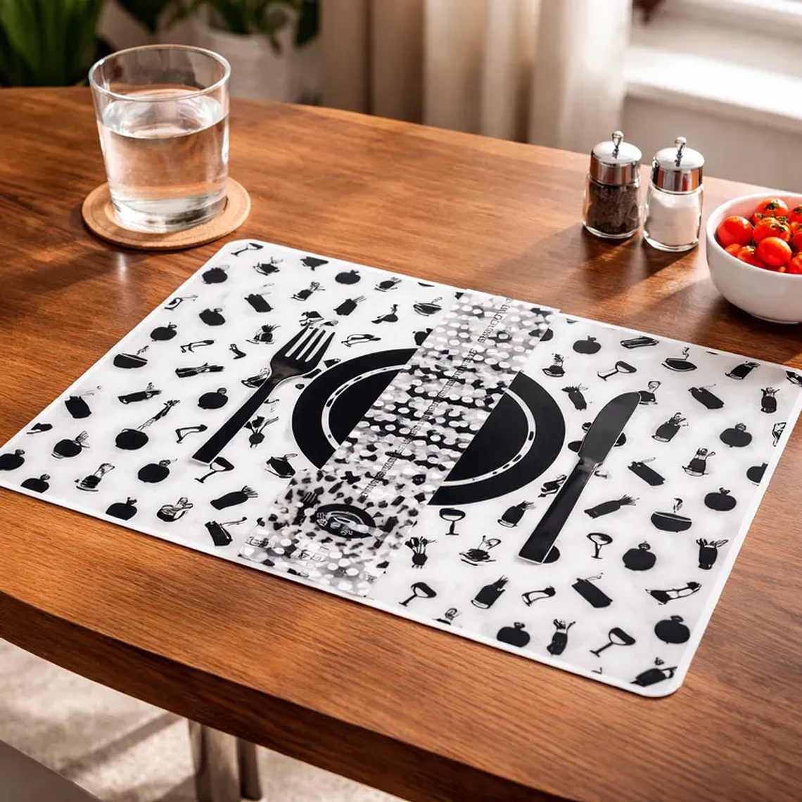 Set 6 Individuales + 6 Posavasos 42x27.5cm 2