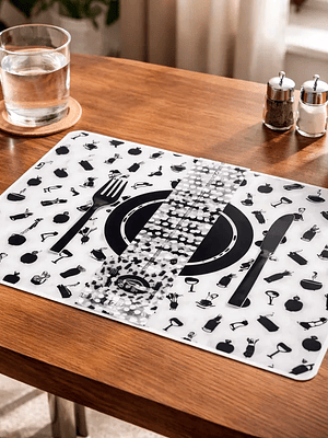 Set 6 Individuales + 6 Posavasos 42x27.5cm