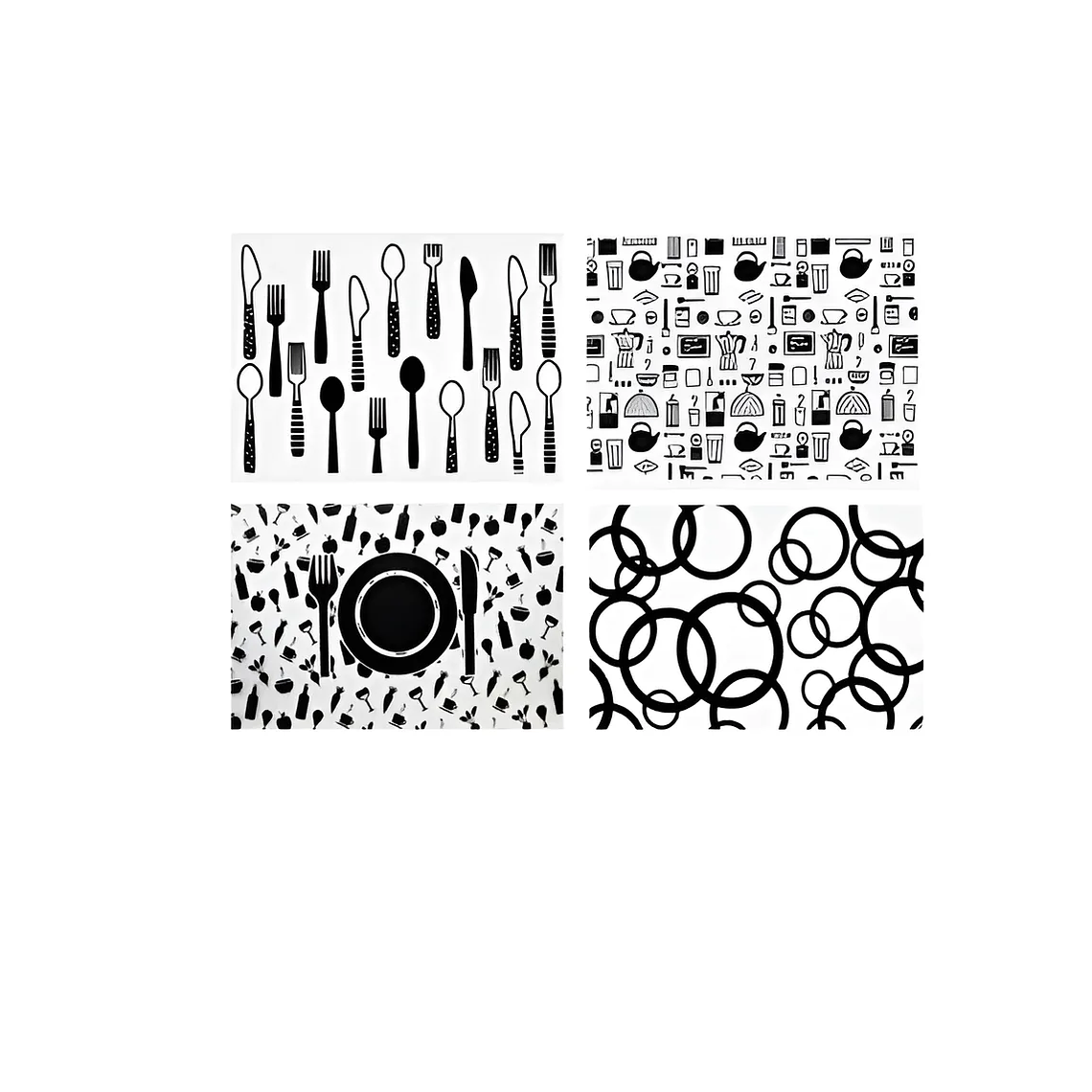 Set 6 Individuales + 6 Posavasos 42x27.5cm 3