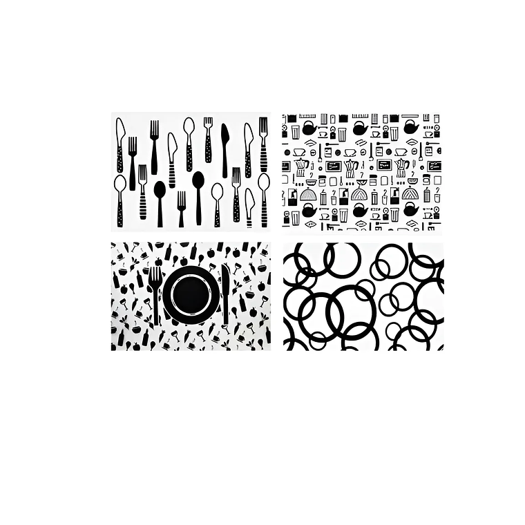 Set 6 Individuales + 6 Posavasos 42x27.5cm 3