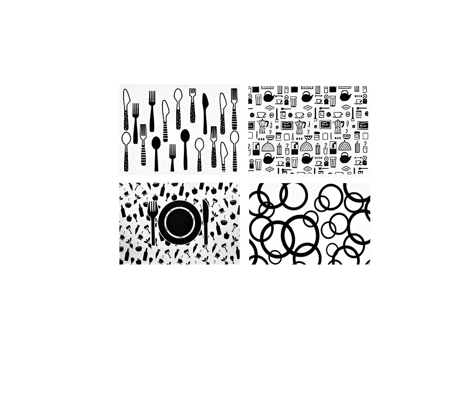 Set 6 Individuales + 6 Posavasos 42x27.5cm 3