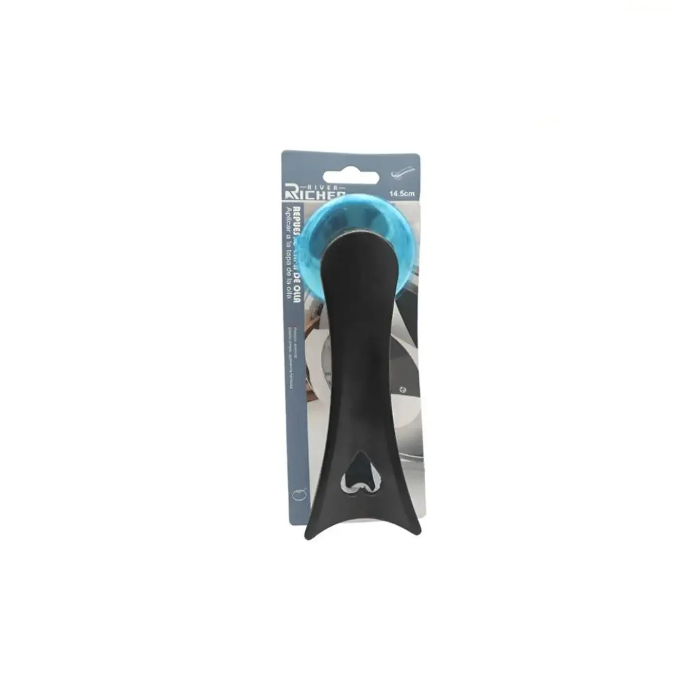 Mango De Repuesto Universal Para Olla O Sartén 13cm Negro 6
