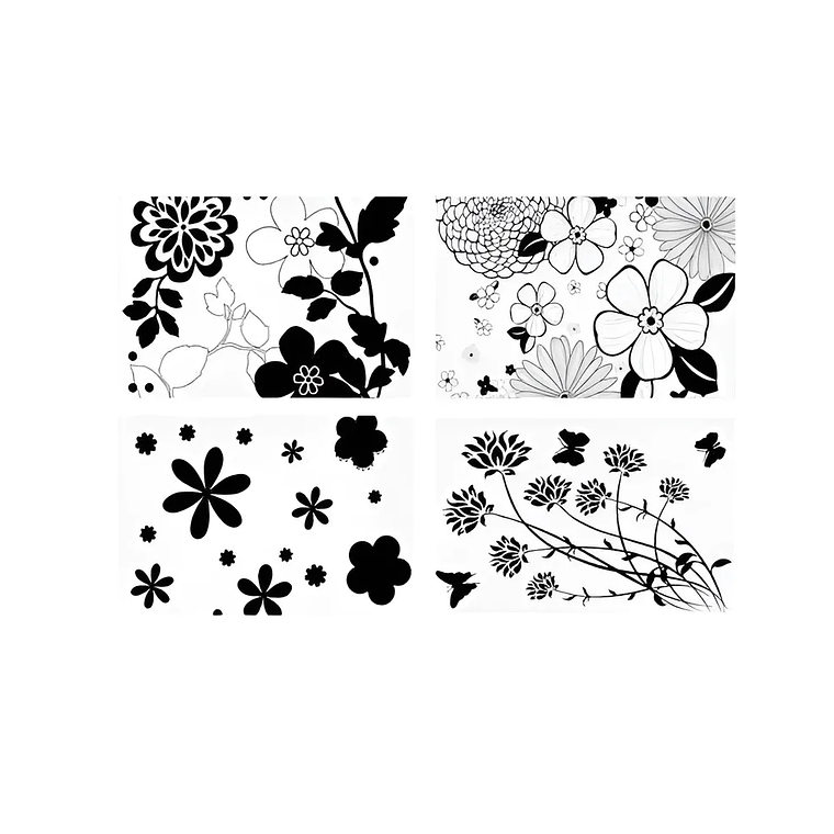 Set 6 Individuales + 6 Posavasos Floral 42x27.5cm 4