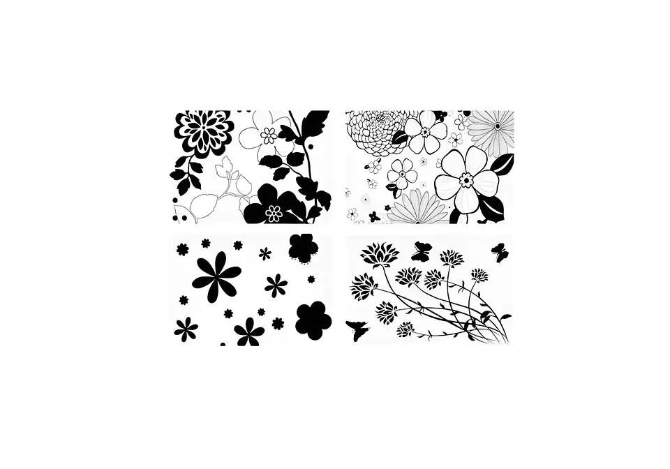 Set 6 Individuales + 6 Posavasos Floral 42x27.5cm 4