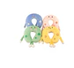 Cojín De Cuello Infantil Peluche Animalitos Colores Surtidos - Miniatura 5