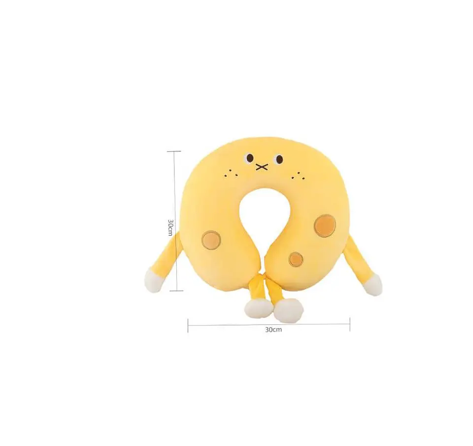 Cojín De Cuello Infantil Peluche Animalitos Colores Surtidos 2