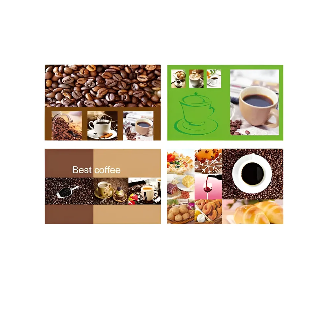 Set 6 Individuales y 6 Posavasos Café 42x27.5cm 4