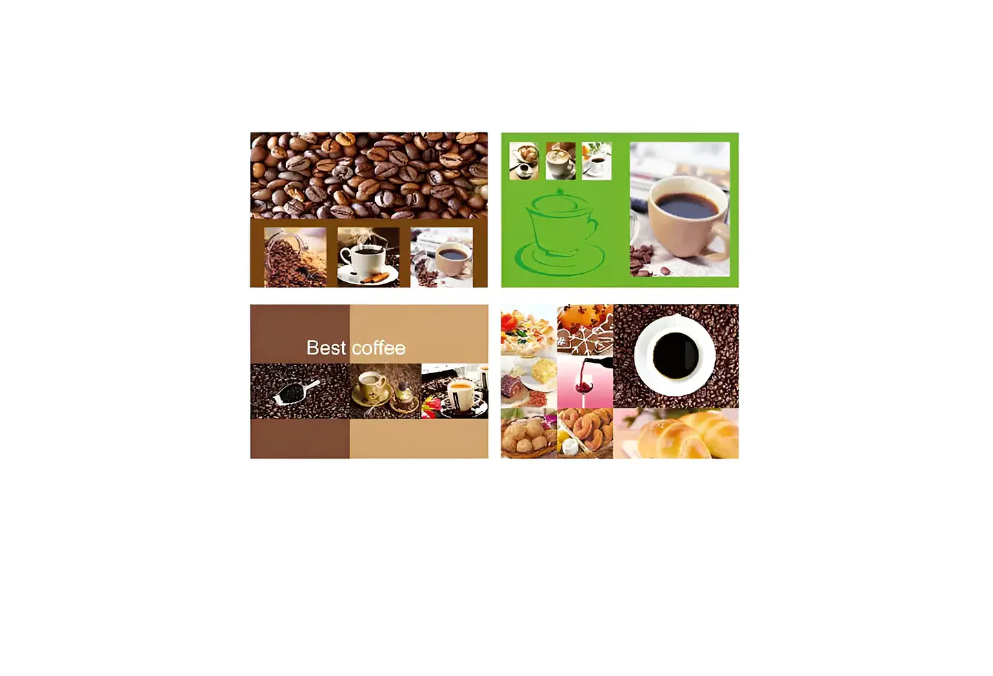 Set 6 Individuales y 6 Posavasos Café 42x27.5cm 4