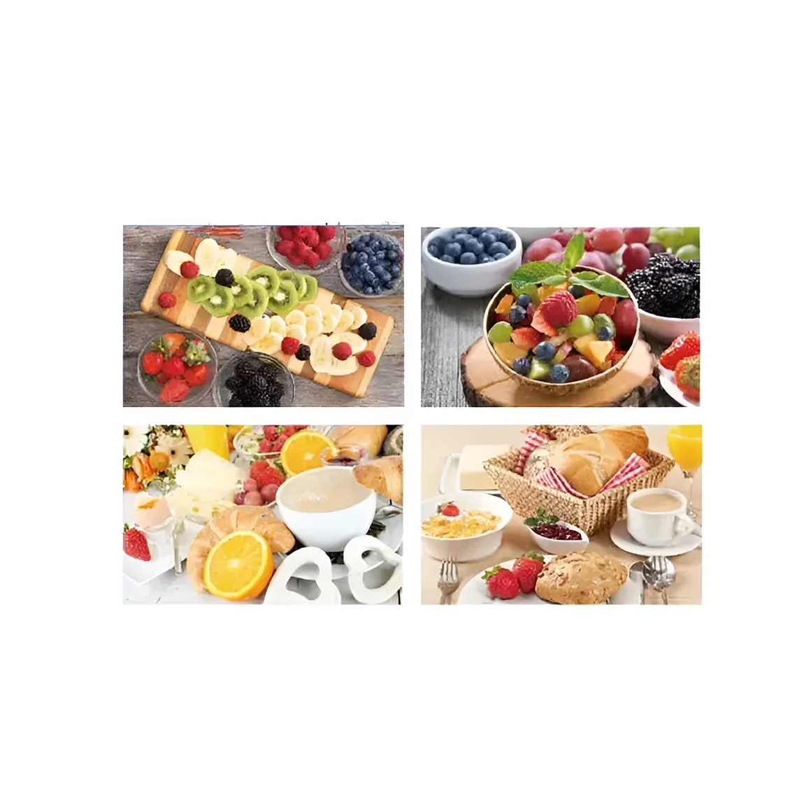 Set 6 Individuales y 6 Posavasos Estampados Mesa 3