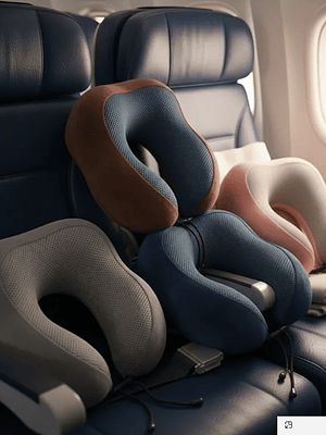 Almohada Cojín De Viaje Para Cuello Ergonómico Viscoelástico