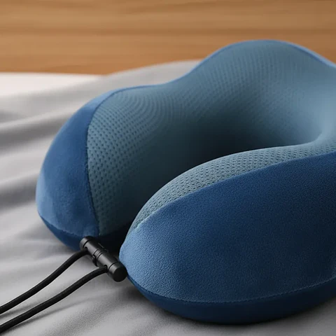 Almohada Cojín De Viaje Para Cuello Ergonómico Viscoelástico