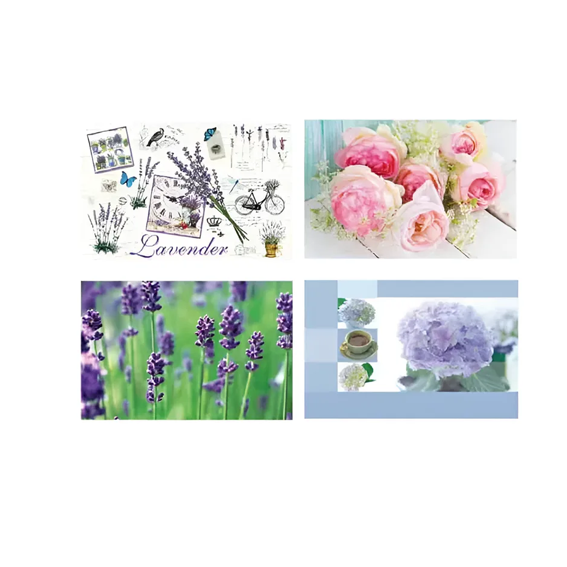 Set 6 Individuales y 6 Posavasos Floral 42x27.5cm 4