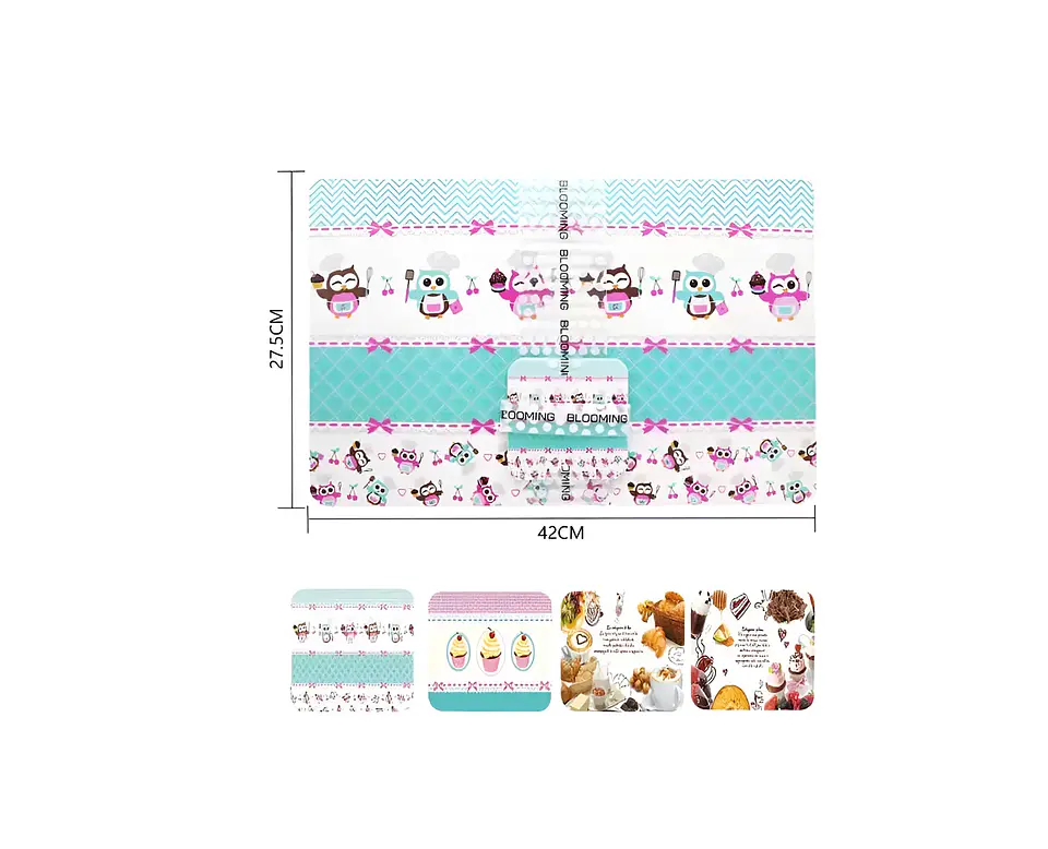 Set 6 Individuales y 6 Posavasos 27.5x42cm Diseño Varios 5