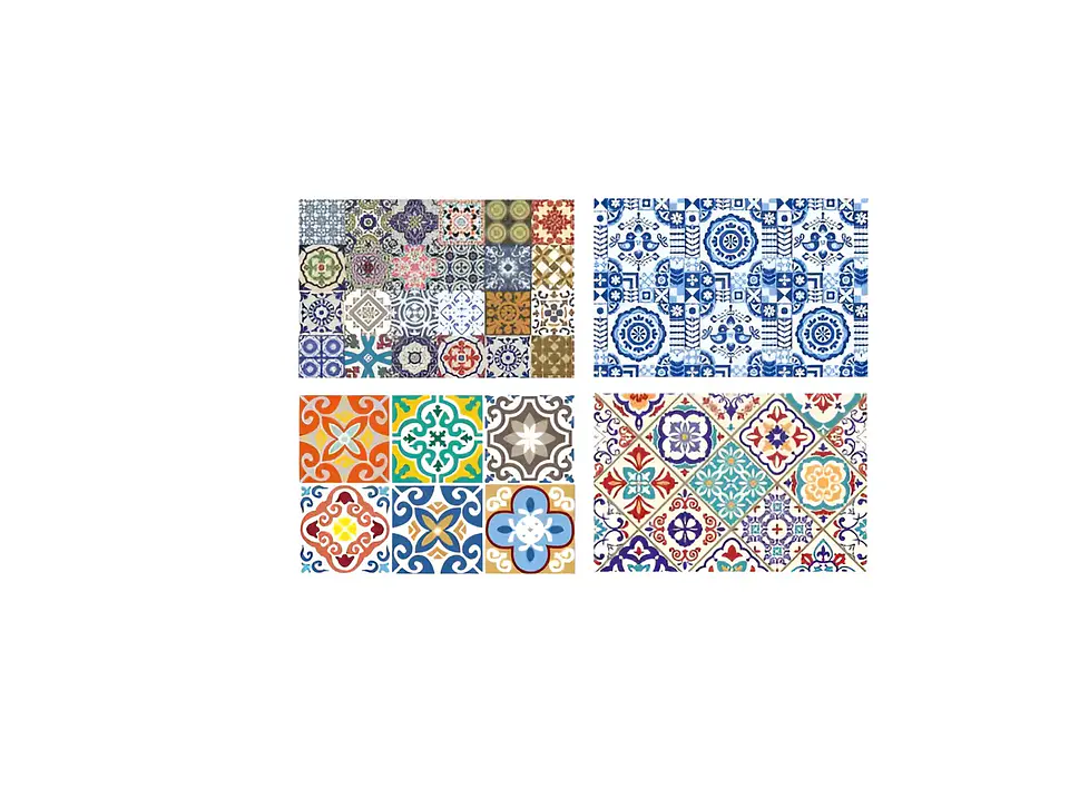 Set 6 Individuales y 6 Posavasos Mandalas 42x27cm 4