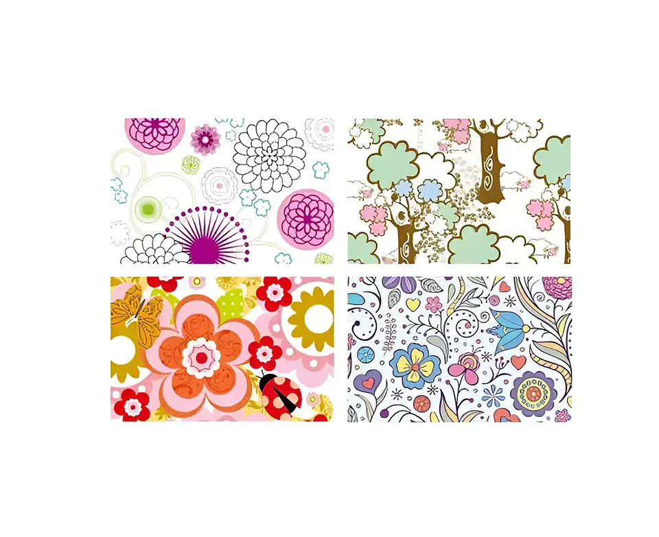 Set 6 Individuales y 6 Posavasos Estampados 42x27.5cm 4