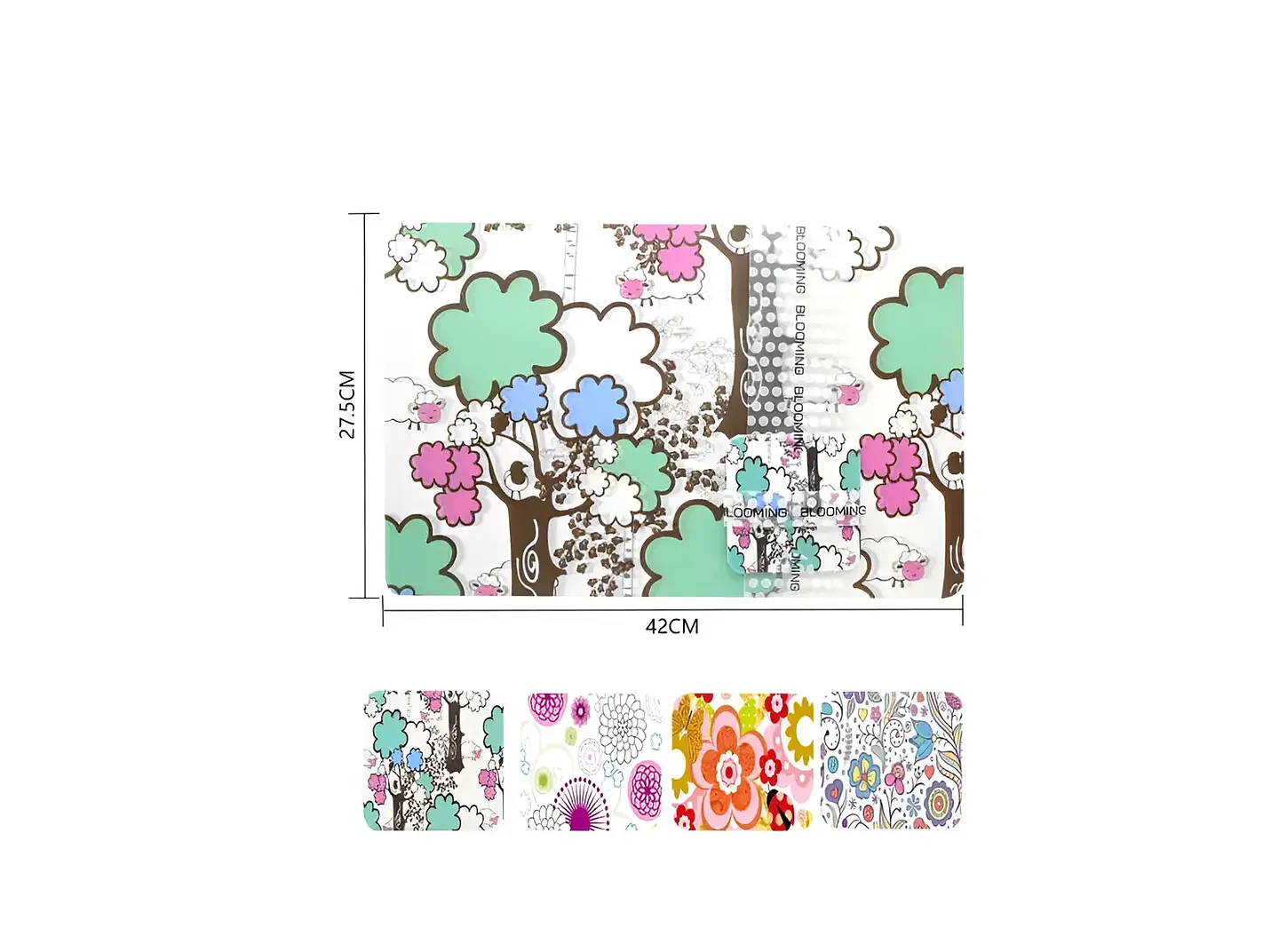 Set 6 Individuales y 6 Posavasos Estampados 42x27.5cm 5