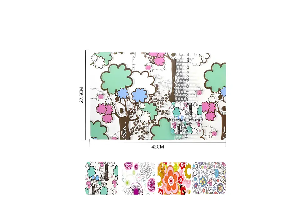 Set 6 Individuales y 6 Posavasos Estampados 42x27.5cm 5