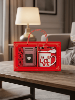 Set taza y billetera san valentin, dia de la madre 8x9cm