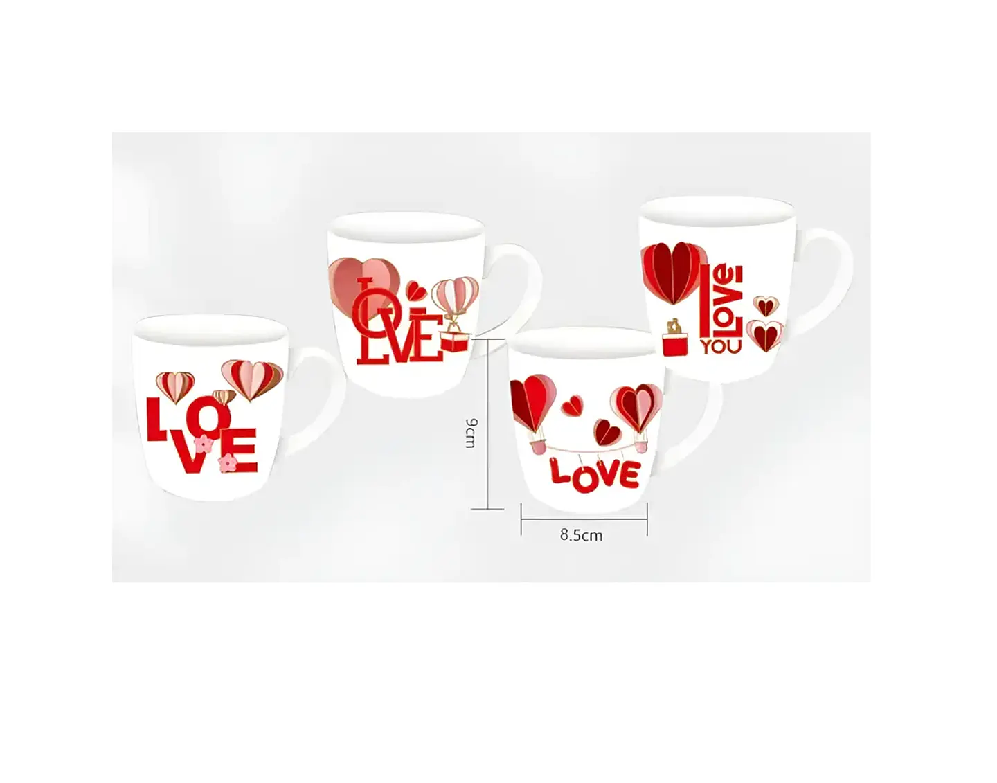 Set taza y billetera san valentin, dia de la madre 8x9cm 4