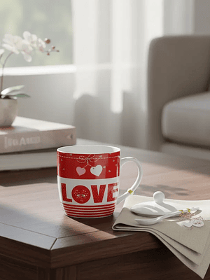 Set taza San Valentín dia de madre modelo Love 8x9cm