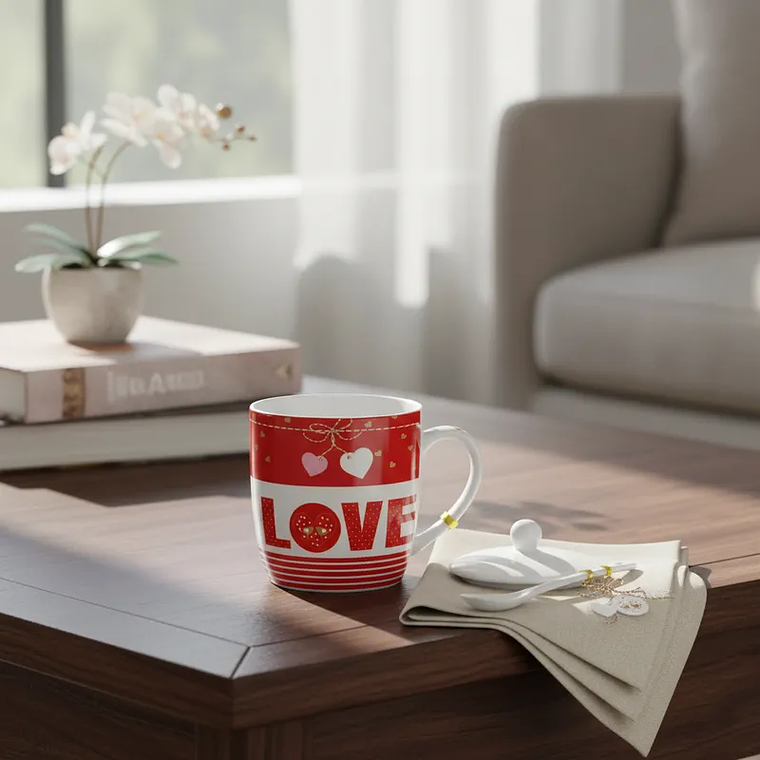 Set taza San Valentín dia de madre modelo Love 8x9cm 2