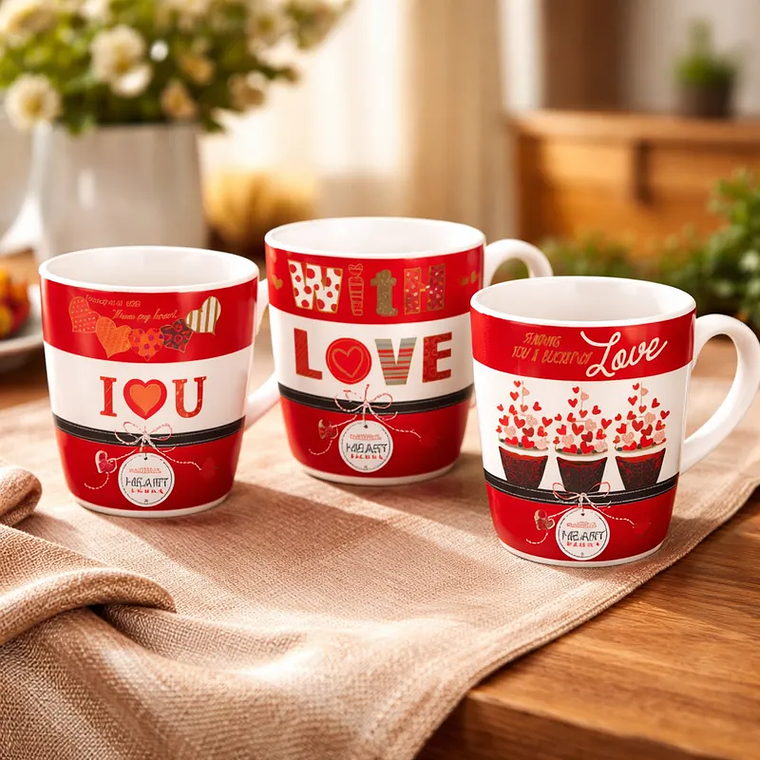 Set taza San Valentín dia de madre modelo Love 8x9cm 1