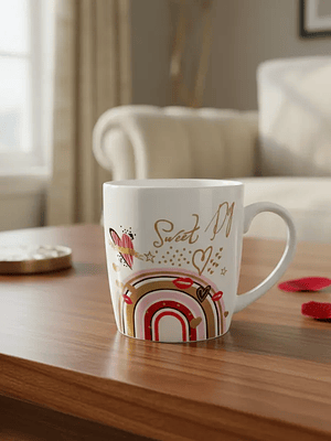 Set Taza San Valentín dia mama con Cuchara y Caja de Regalo