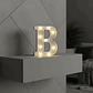 Letra B Luminosa Decorativa Con Luces Led 22cm  - Miniatura 2
