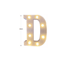 Letra D Luminosa Con Luces Led 22cm Decoración Fiesta Hogar - Miniatura 4