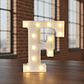 Letra F Luminosa Decorativa Con Luces Led 22cm - Miniatura 1