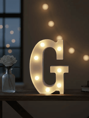 Letra G Luminosa Led 22cm Decorativa Fiesta