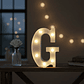 Letra G Luminosa Led 22cm Decorativa Fiesta - Miniatura 1