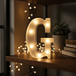 Letra G Luminosa Led 22cm Decorativa Fiesta - Miniatura 2
