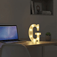 Letra G Luminosa Led 22cm Decorativa Fiesta - Miniatura 4
