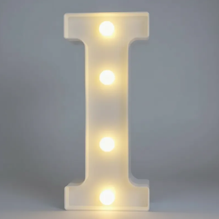 Letra I Luminosa Decorativa Con Luces Led 22cm 1