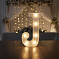 Letra J Luminosa Con Luces Led 22cm Decoración Fiestas - Miniatura 3